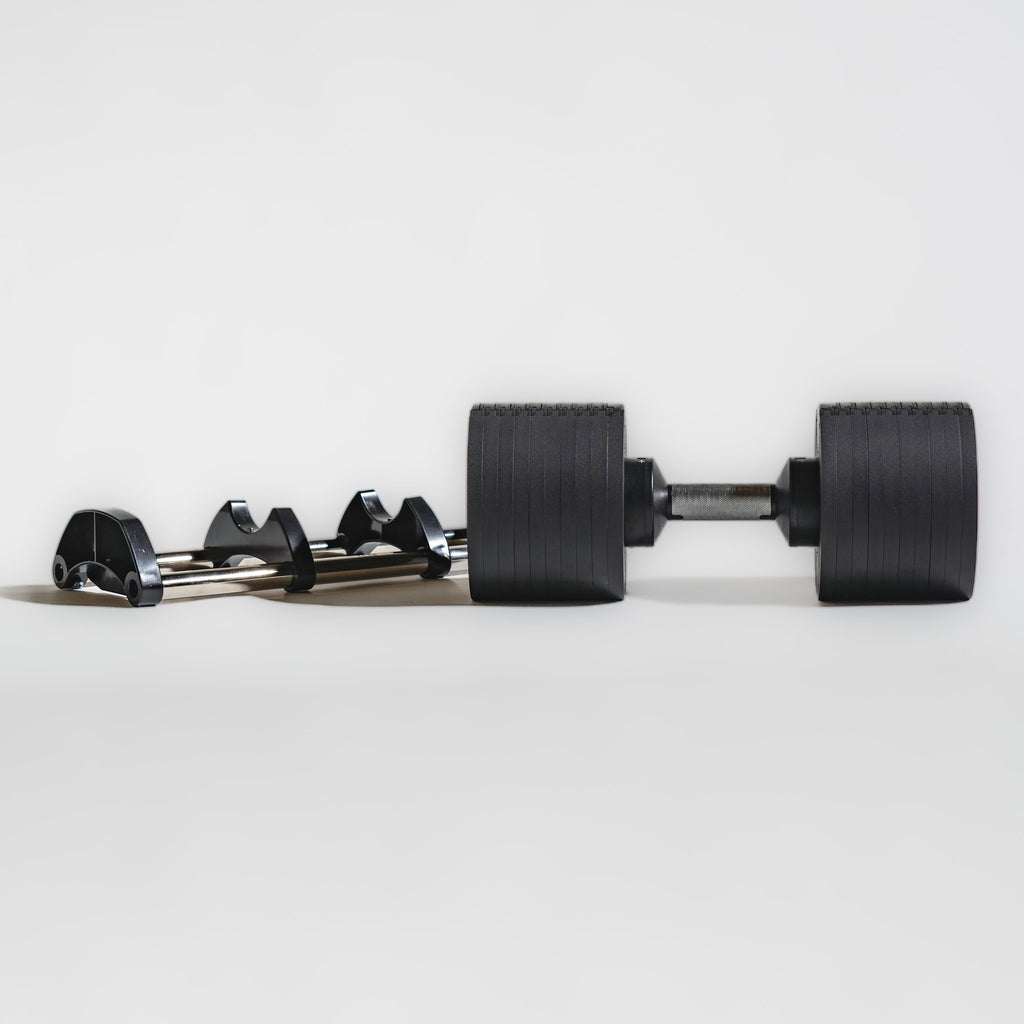 2-Piece Turn-Handle Adjustable Dumbbell 5-120lb Set